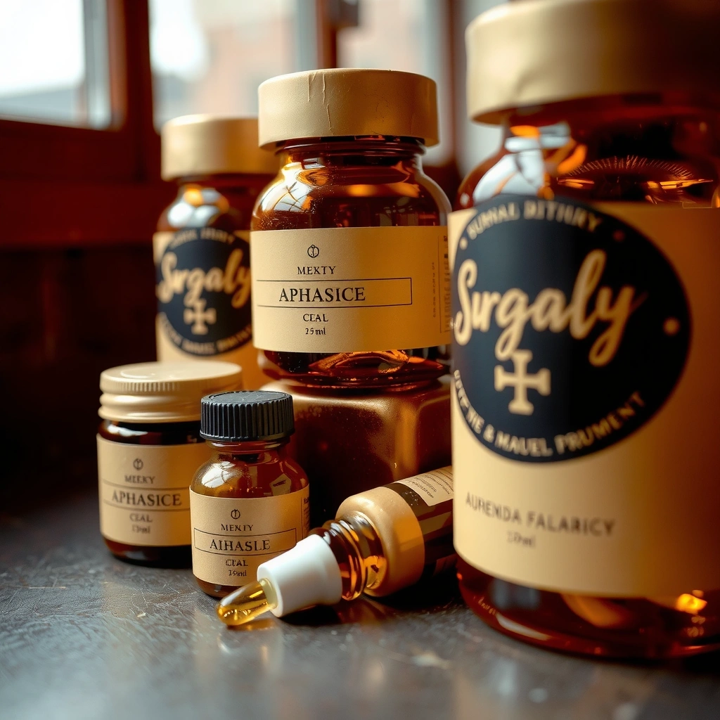 Apothecary jars representing stored data settings